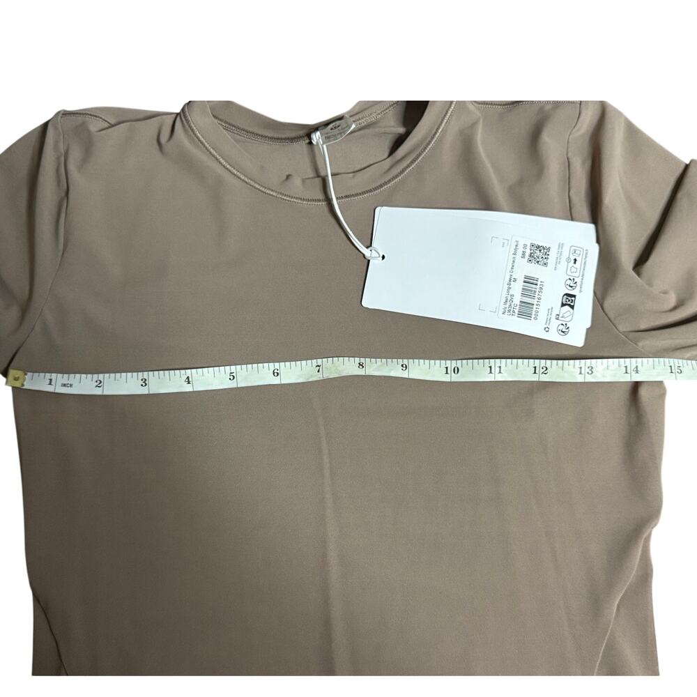 Lululemon Crew Neck Bodysuit Nulu Mesh Long Slv Thong Cut Size M W3HQVS NWT - Picture 7 of 13